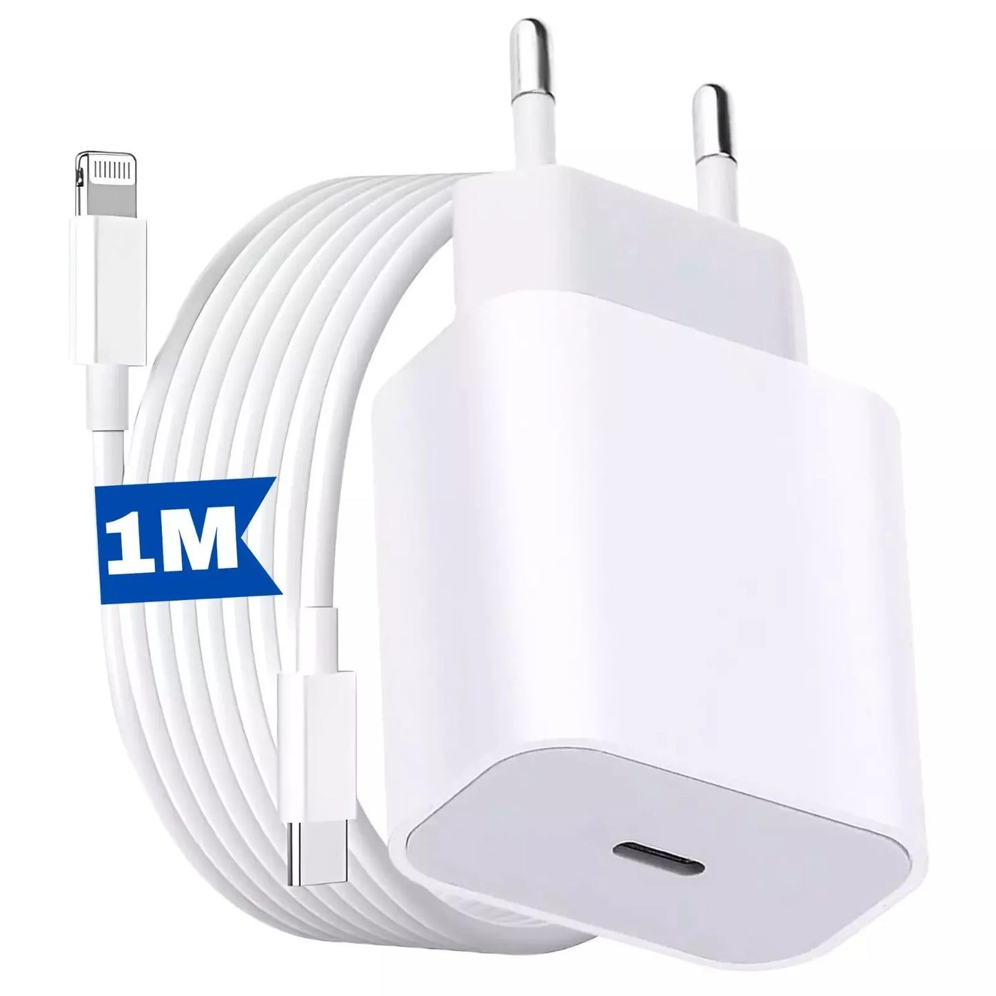 Szybka Ładowarka USB-C 25W + Kabel do iPhone 14 13 12 11 X