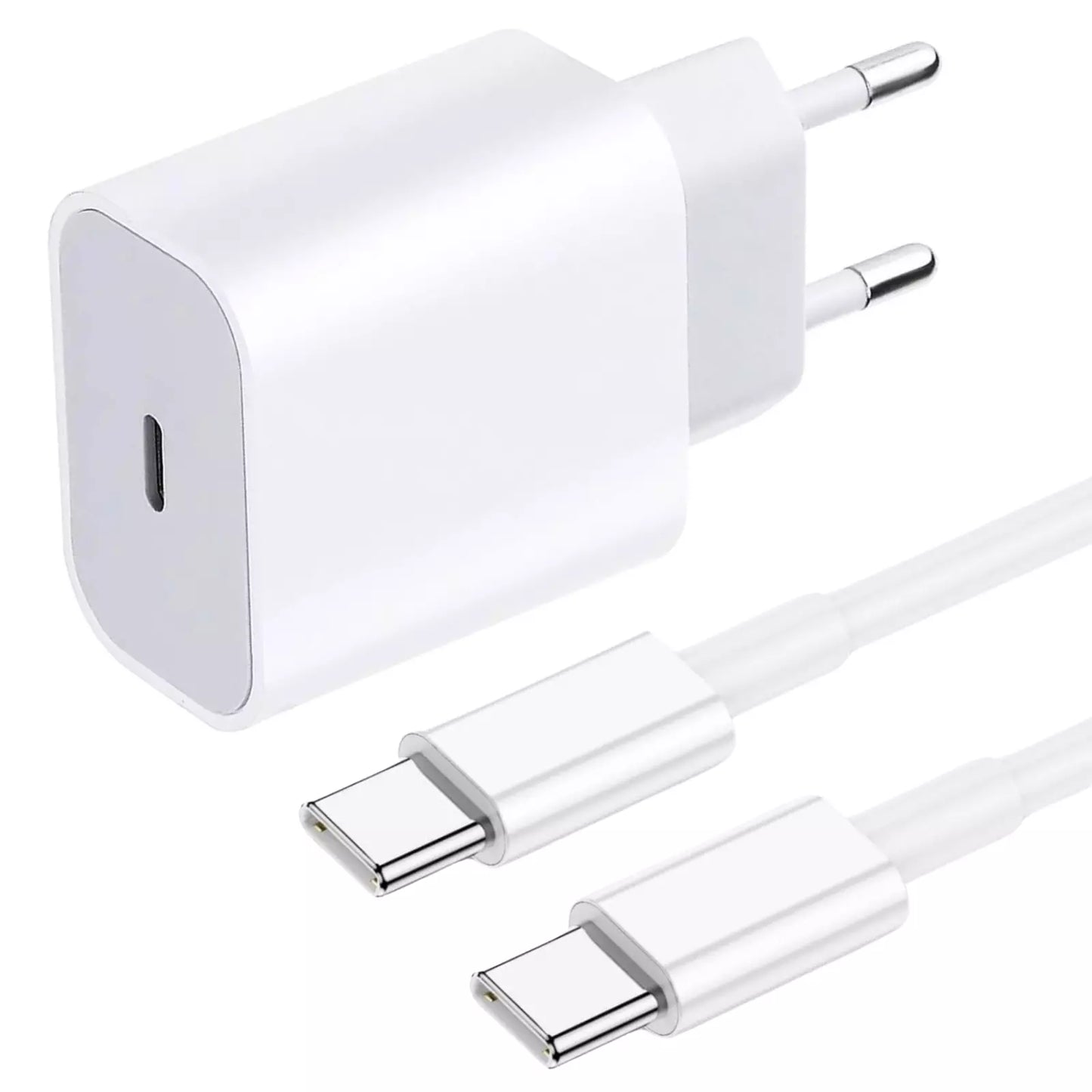 Szybka Ładowarka USB-C 25W + Kabel do iPhone 15 16