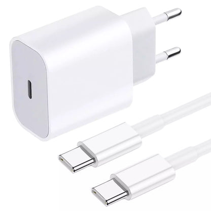 Szybka Ładowarka USB-C 25W + Kabel do iPhone 15 16